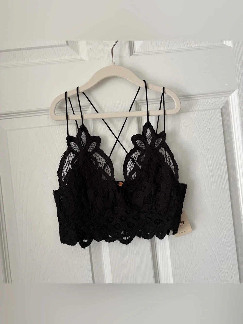 NWT Free People Adella Bralette size XS in Black